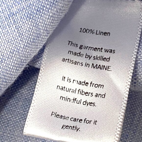 Studio 41 Light Blue Linen Tunic Top With Pockets & Pleated Front Detail Size M - Picture 6 of 9